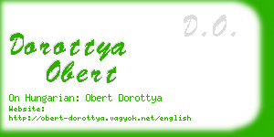 dorottya obert business card